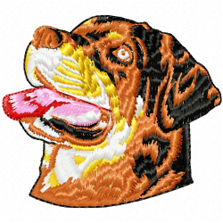 Dogs Embroidery Design 3 Dogs Embroidery Design 3